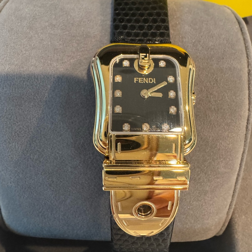 Fendi Gold and Black Women's Watch